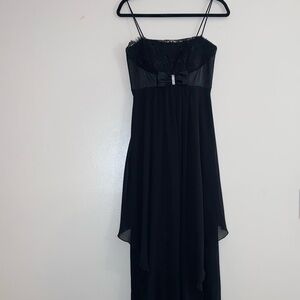 NWT Betsy & Adam Overlay Embellished Waist Chiffon Sleeveless Jumpsuit Size 4
